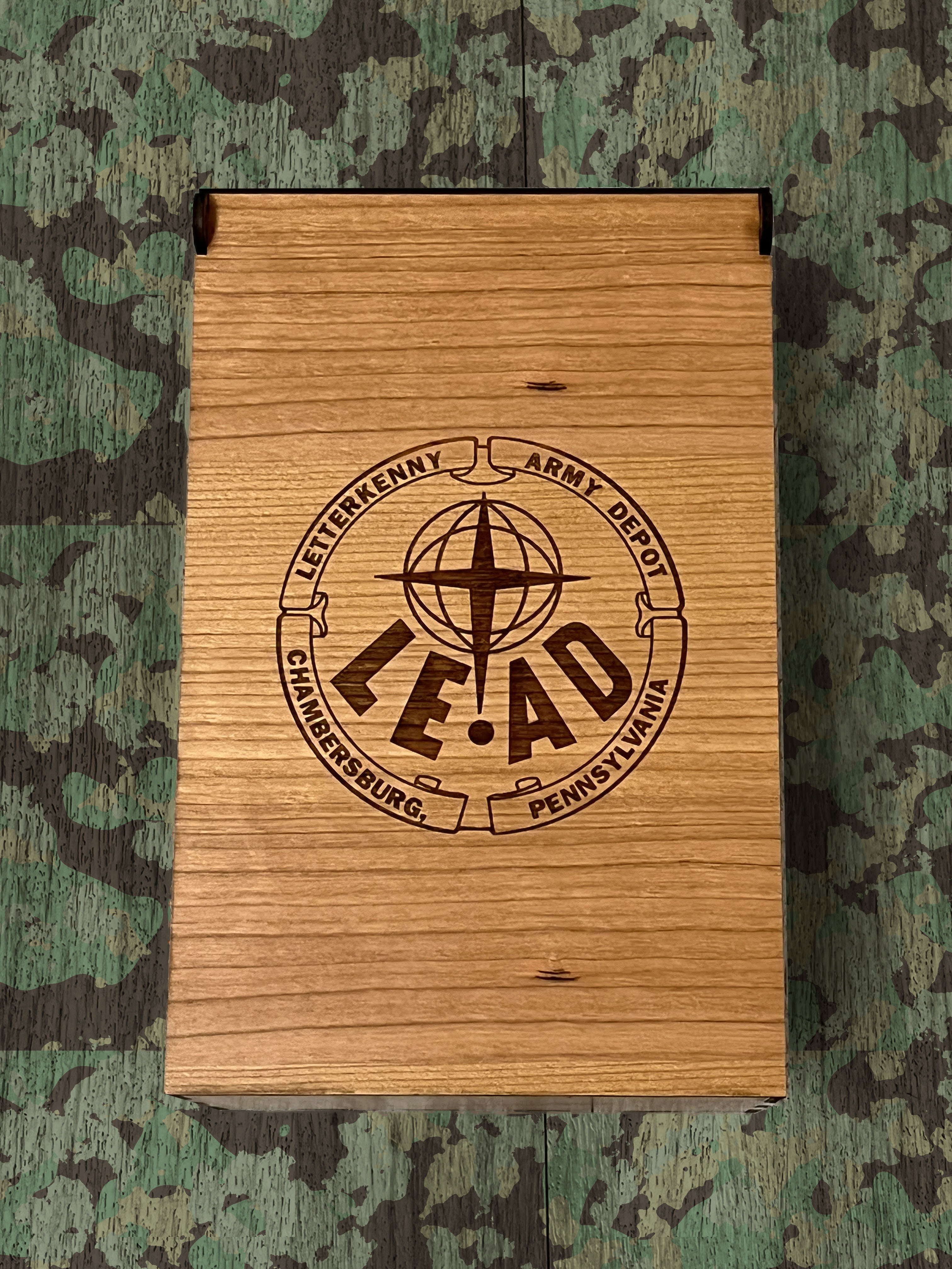 Custom Box with Engraved Bourbon Bottle